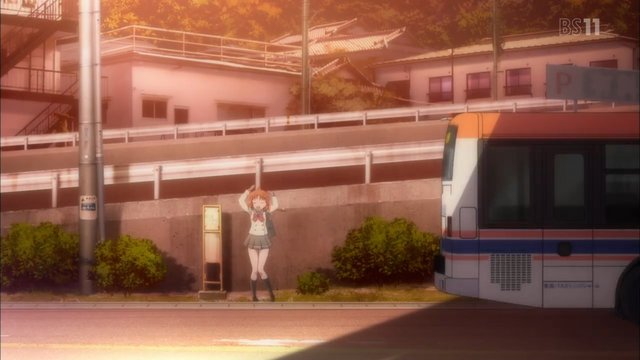 Bus stop near home